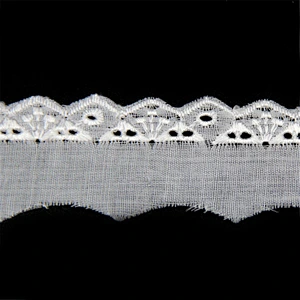 Wholesale White TC Swiss Lace for Cloth Decoration