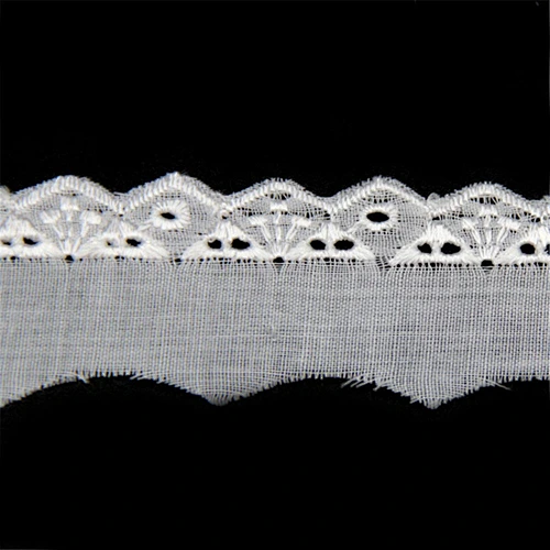 Wholesale White TC Swiss Lace for Cloth Decoration