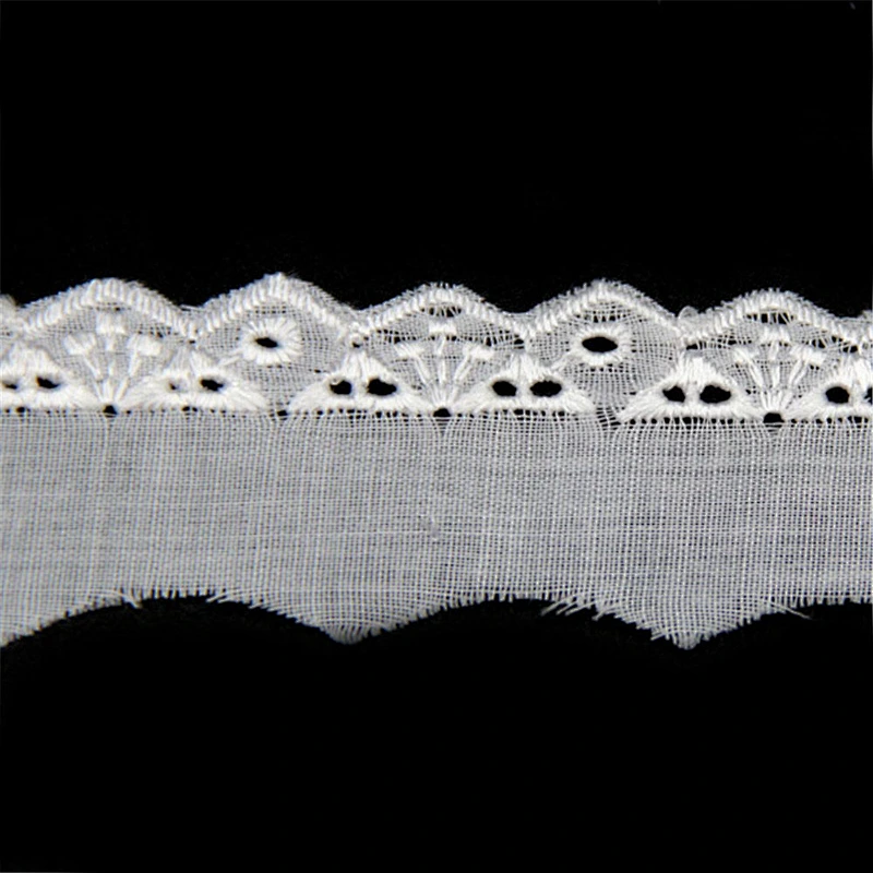 Wholesale White TC Swiss Lace for Cloth Decoration