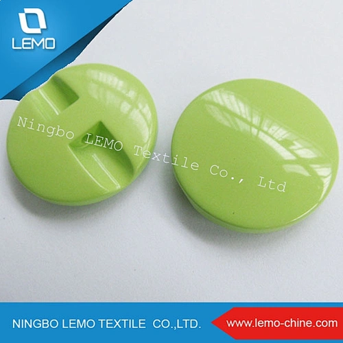 Lemo Top Quality High Shiny Plastic Dome Shank Buttons in Brushed Colors