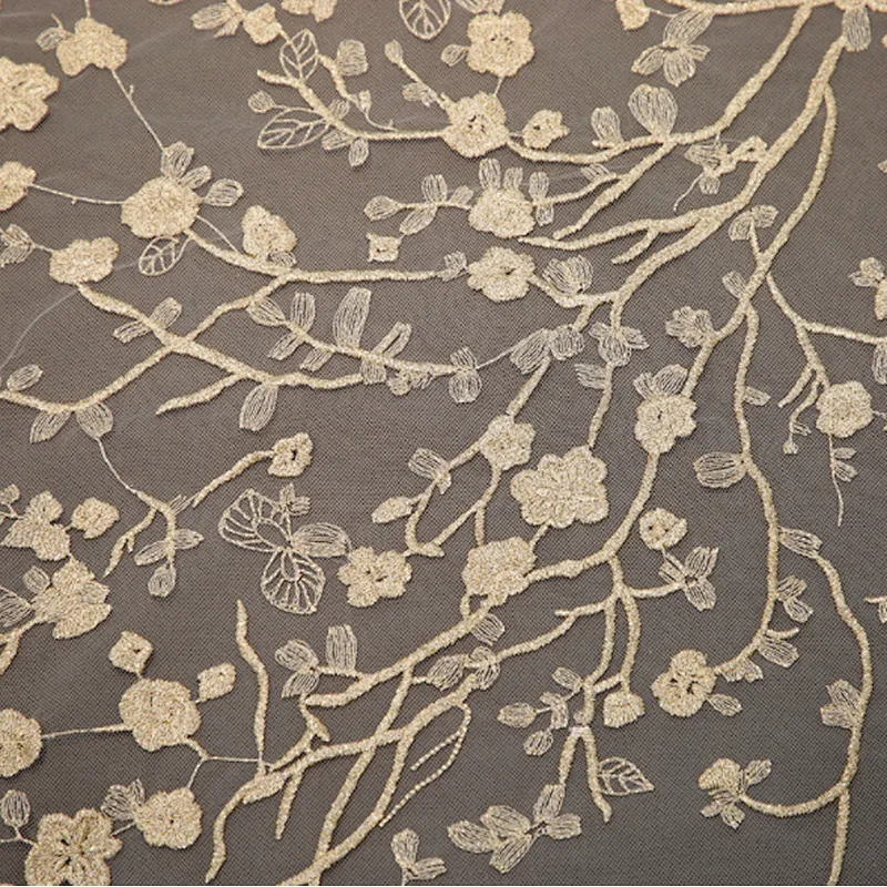 factory price sample mesh african ghana embroidery lace fabric