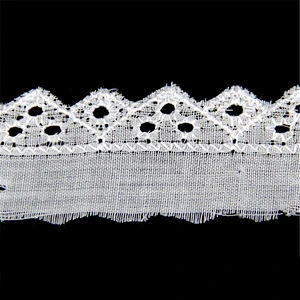 Wholesale White TC Swiss Lace for Cloth Decoration
