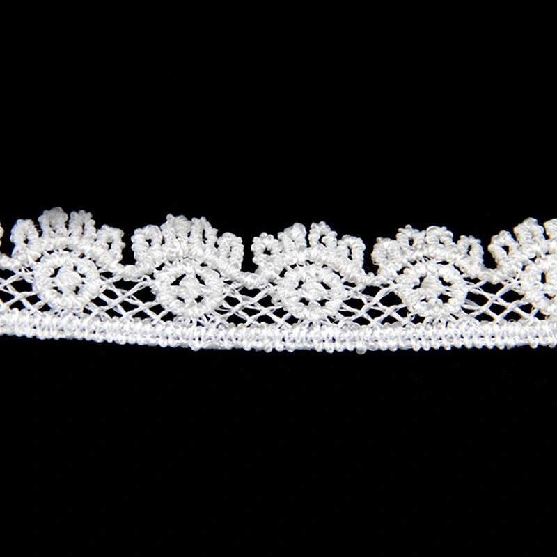 1.6CM  Water Soluble 100% Polyester Embroidery Border lace