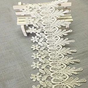2019 newest best selling lace fabric polyester chemical lace trim