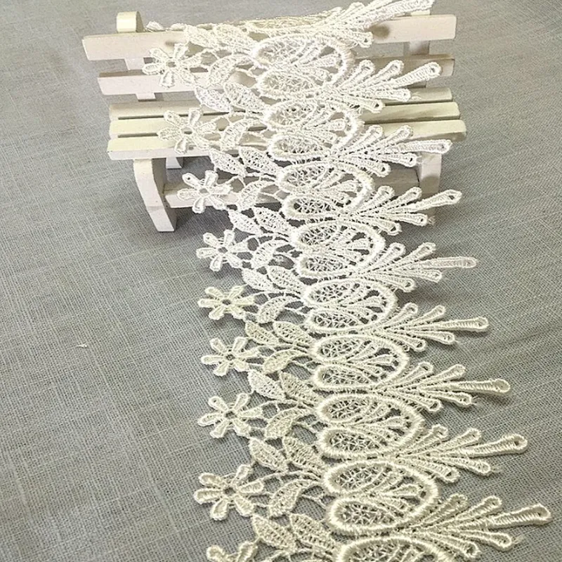 2019 newest best selling lace fabric polyester chemical lace trim