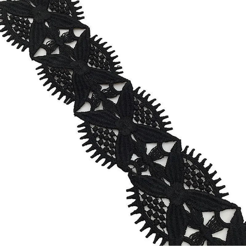 Factory Directly Provide African Flower Polyester Chemical  lace For Women Wedding Dress Lace