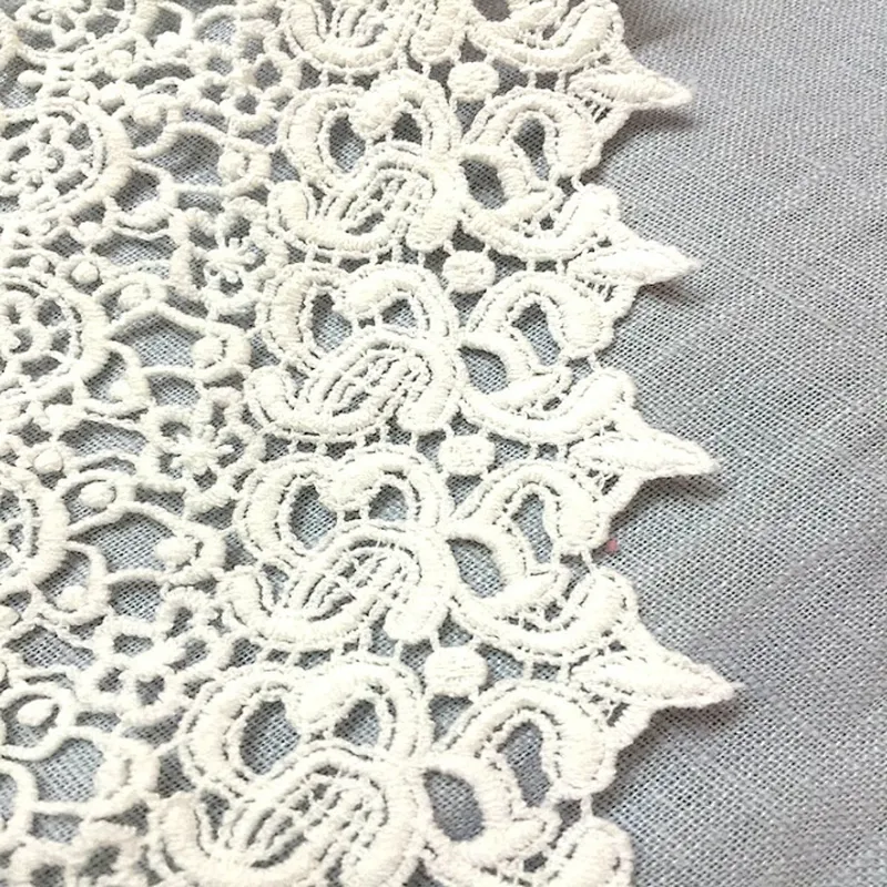 2019 cotton lace african lace fabric chemical lace trim