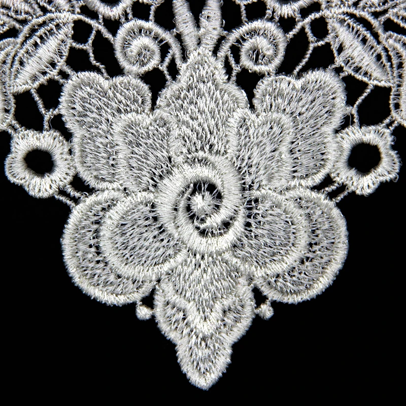 15cm Printing Elegant New Flower Pattern Polyester Collar Lace