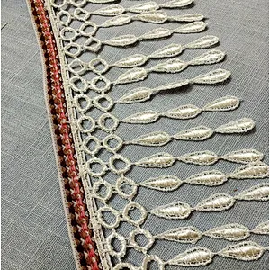 new african design polyester bridal  tassel lace for dress