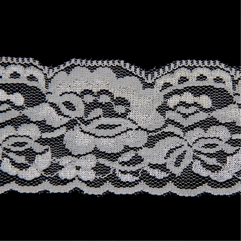 6cm Stretch Nylon Spandex Lycra Lace Trim for Cloth Decoration