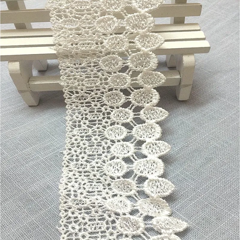 african laace fabric white embroidery 100% polyester chemical lace for women