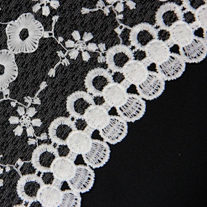 19cm New Style Cotton Tassels Collar Lace with Flowers Pattern Ornament