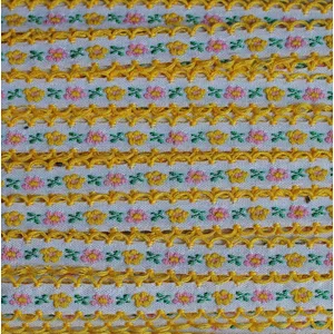 Factory direct 1.2cm french costume lace trim jacquard ribbon  embroidery curtain home textile