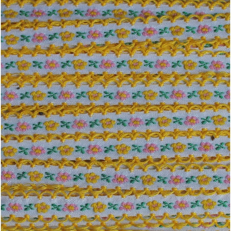 Factory direct 1.2cm french costume lace trim jacquard ribbon  embroidery curtain home textile
