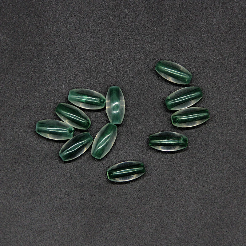 Spindle Shape 12mm New Fashion Green ABS Plastic Beads
