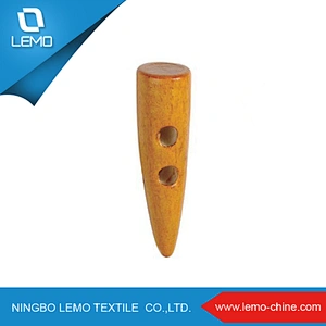 Lemo One hole toggle buttons for coat wood button