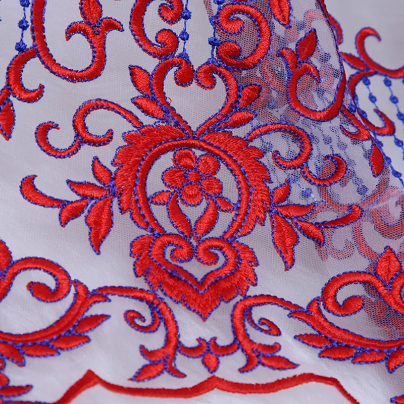 Lemo wholesale 2019 New design african mesh embroidery tulle  lace fabric