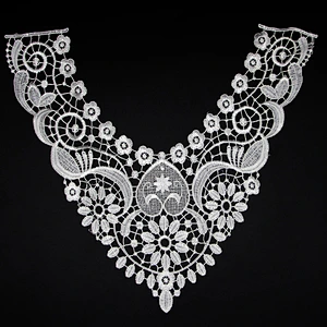 17.5cm Vigorous Elegant Flower Patterns with Decoration Polyester Collar Lace