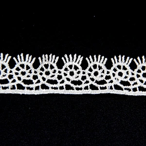 2.7cm  Width Pastoral Ampelopsis Pattern Inelastic Chemical Embroidery Lace Trim
