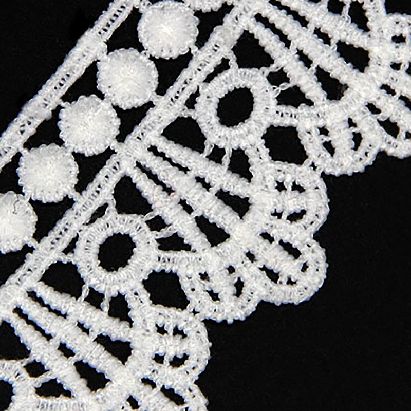 4cm Multiple Purposes Mixed Milk Yarn Chemical Lace