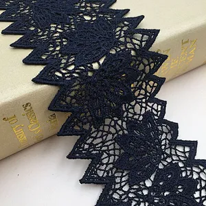 fashion african design chemical embroidery lace for  bridal dress
