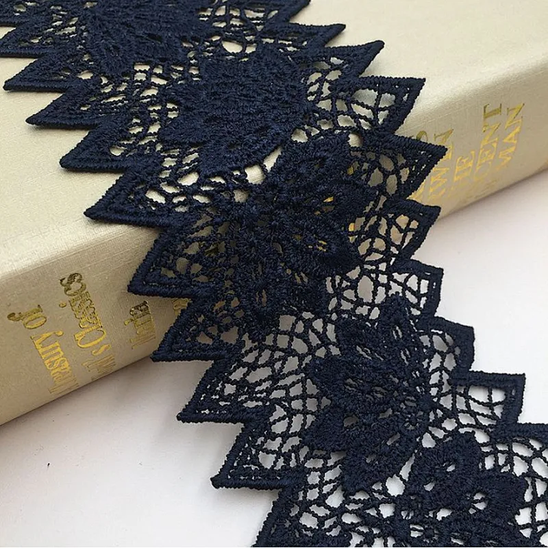 fashion african design chemical embroidery lace for  bridal dress