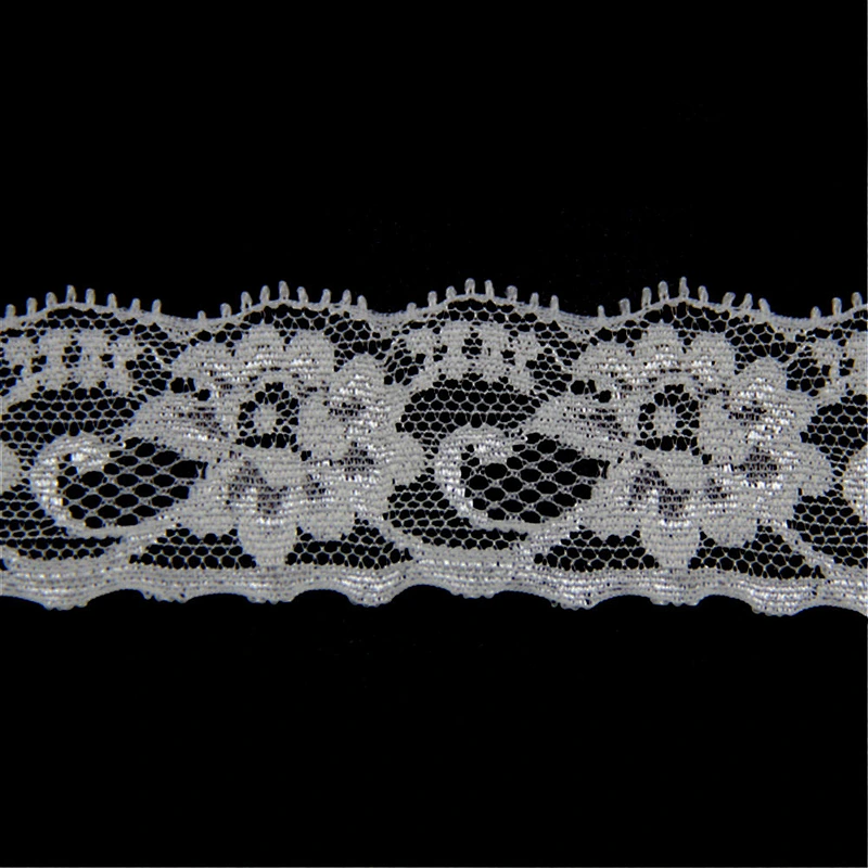 3.2CM Nylon Spandex Voile Lace Fabric