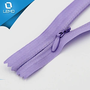 woven tape nylon invisible zipper for garment and home textile