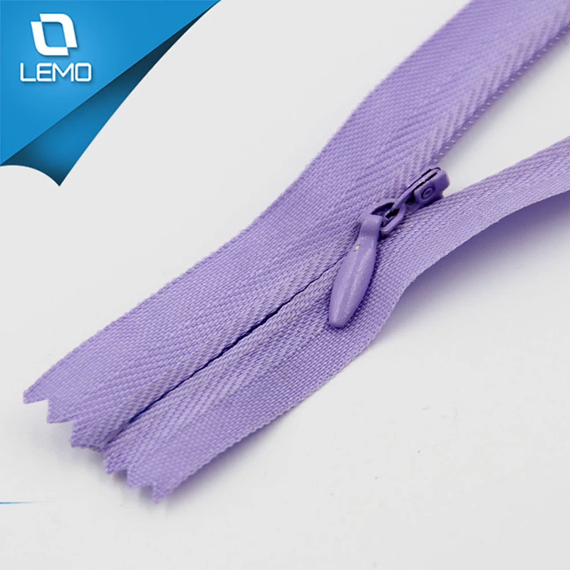 woven tape nylon invisible zipper for garment and home textile