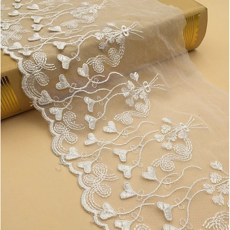 2019 fashion french tulle lace net lace fabric polyester embroidery