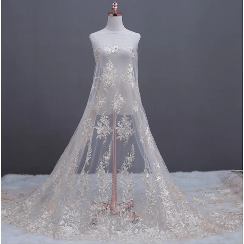 2019 Swiss African Mesh Embroidery French Guipure Lace Fabric