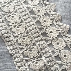 wholesales 100% cotton embroidery lace material for dress