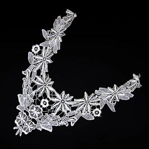 16.5cm V Shaped Polyester various Type Flowers Pattern Collar lace