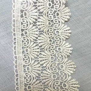 100% polyester african lace fabric embroidery chemical lace trim with high quality