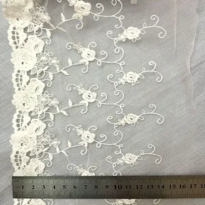New French Lace Designs Printed Guipure Lace Cotton Lace Fabrics For Dress