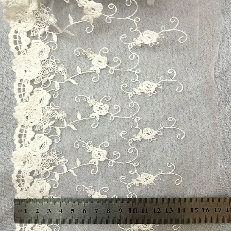New French Lace Designs Printed Guipure Lace Cotton Lace Fabrics For Dress