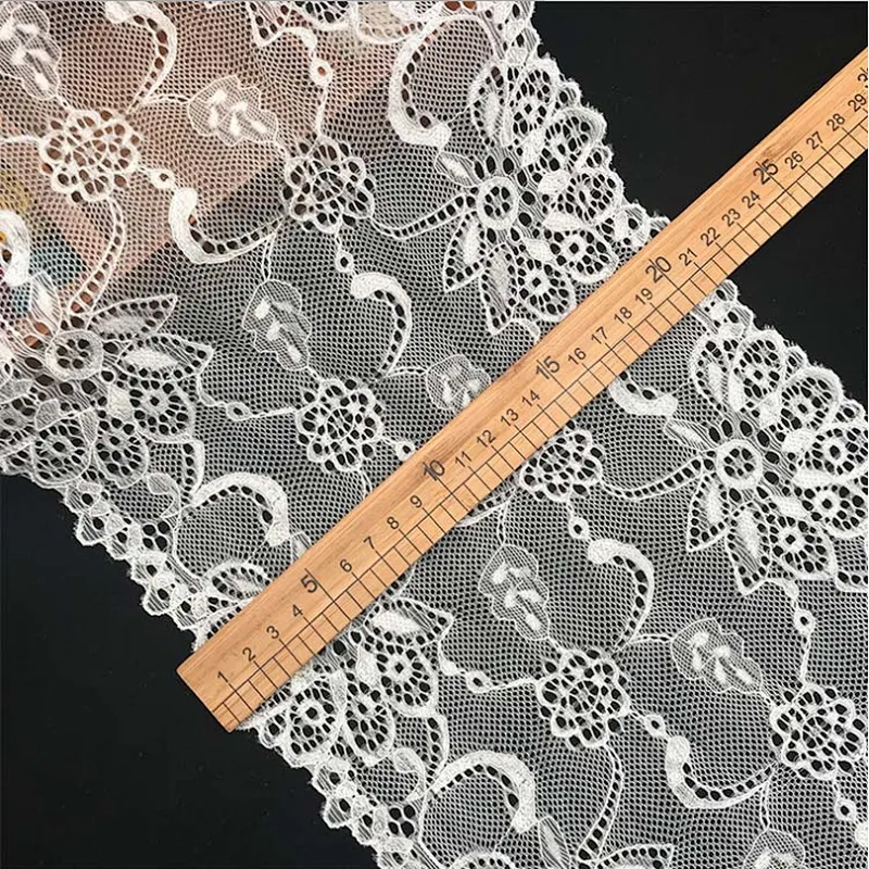 New fashion hot sale different styles black&white french eyelash floral lemo lace