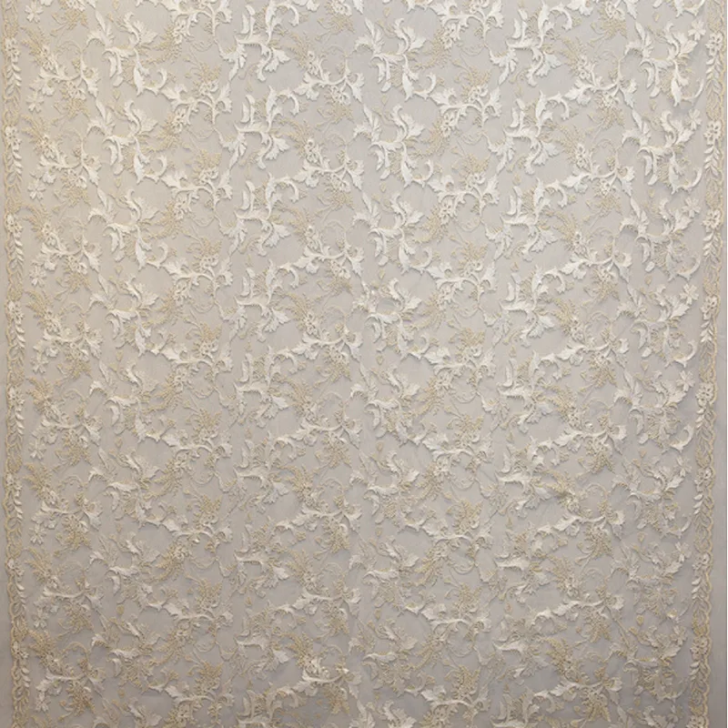 2019 african mesh net embroidery sequins tulle lace fabric
