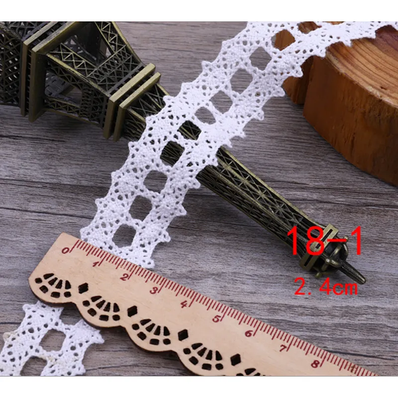 wholesale fashion african cheap cotton white bridal tc lace trim