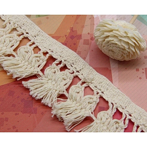 4.5cm Cotton Crochet Lace Trim for Decoration