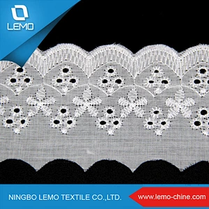 hot sale Lemo manufacture Made-in-China embroidered lace trim for decorative and textile
