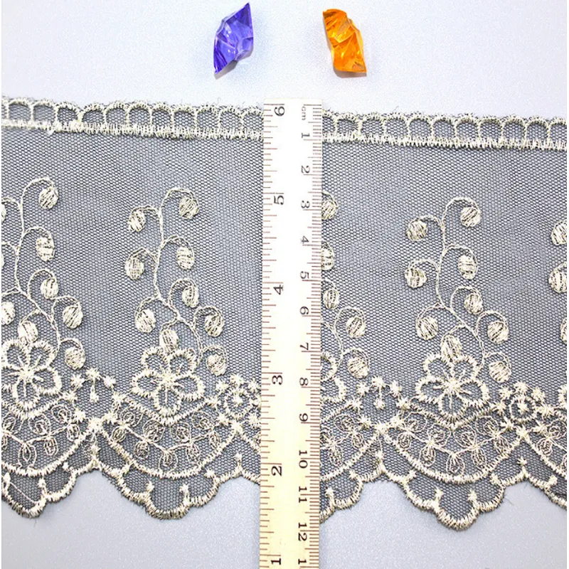 12cm net chemical lace fabric for wedding dress