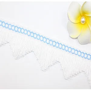 wholesales 5cm african color row of tassel lace for dress