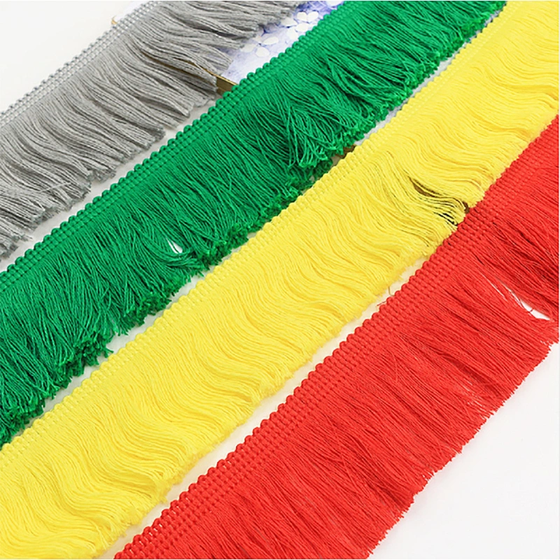 5cm Embroidery Guipure Tassel Cotton Fringe Lace