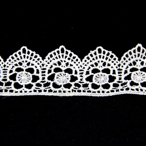 3CM High Quality Water Soluble  Embroidery Chemical Polyester Lace for Dress
