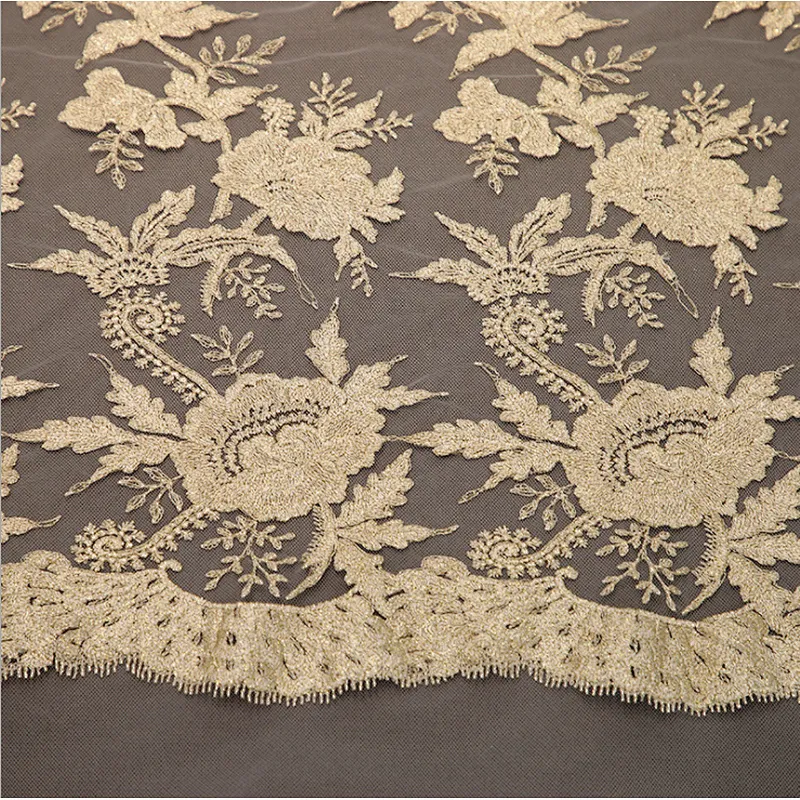 French Organza Lace Fabric African Tulle Mesh Lace Fabric For Nigeria Party Dress