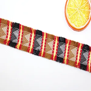 classic 3cm african ribbon tassel woven lace trim