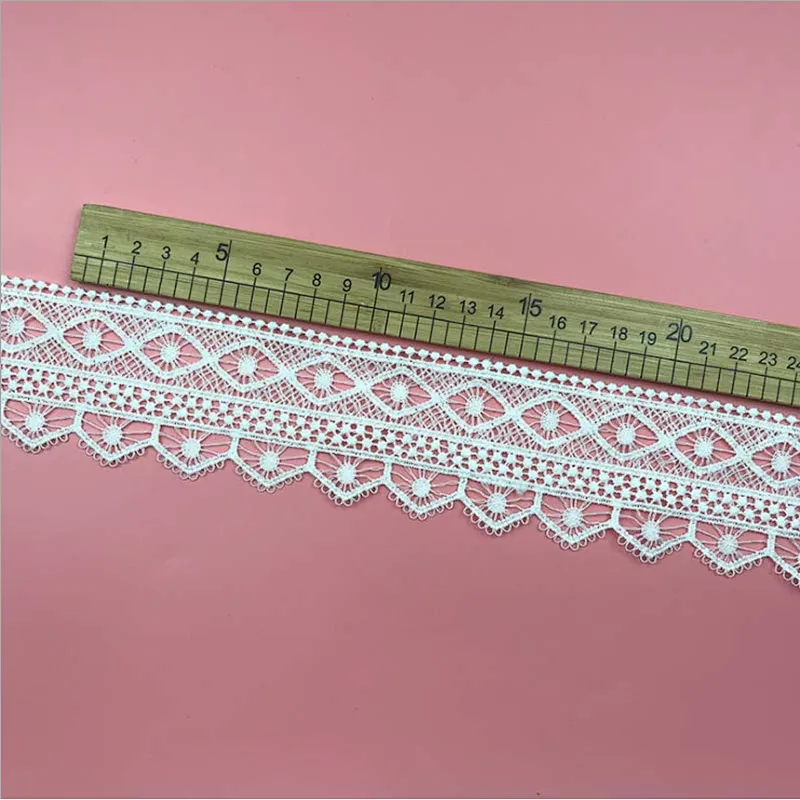 Hot sale different design hollow lace Garment home afican/french designs polyester embroidery lace for dress