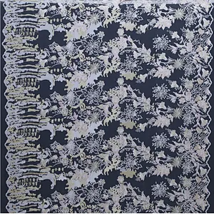 China supplier wholesale  african embroidery net mesh lace fabric for garments