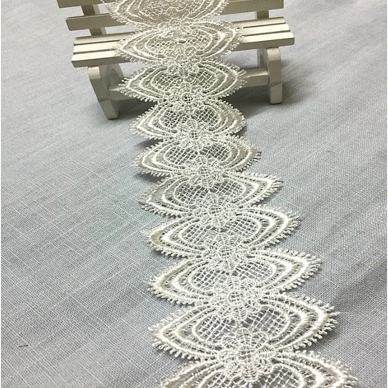 hot selling french polyester lace trim for lace dress
